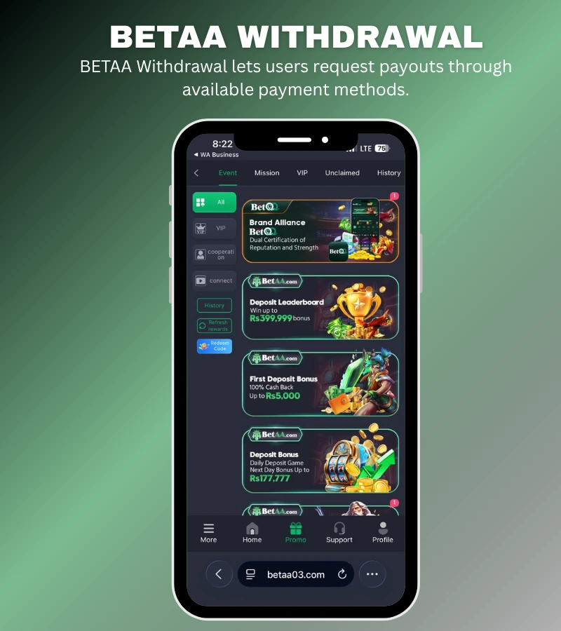 betaa game withdrawal